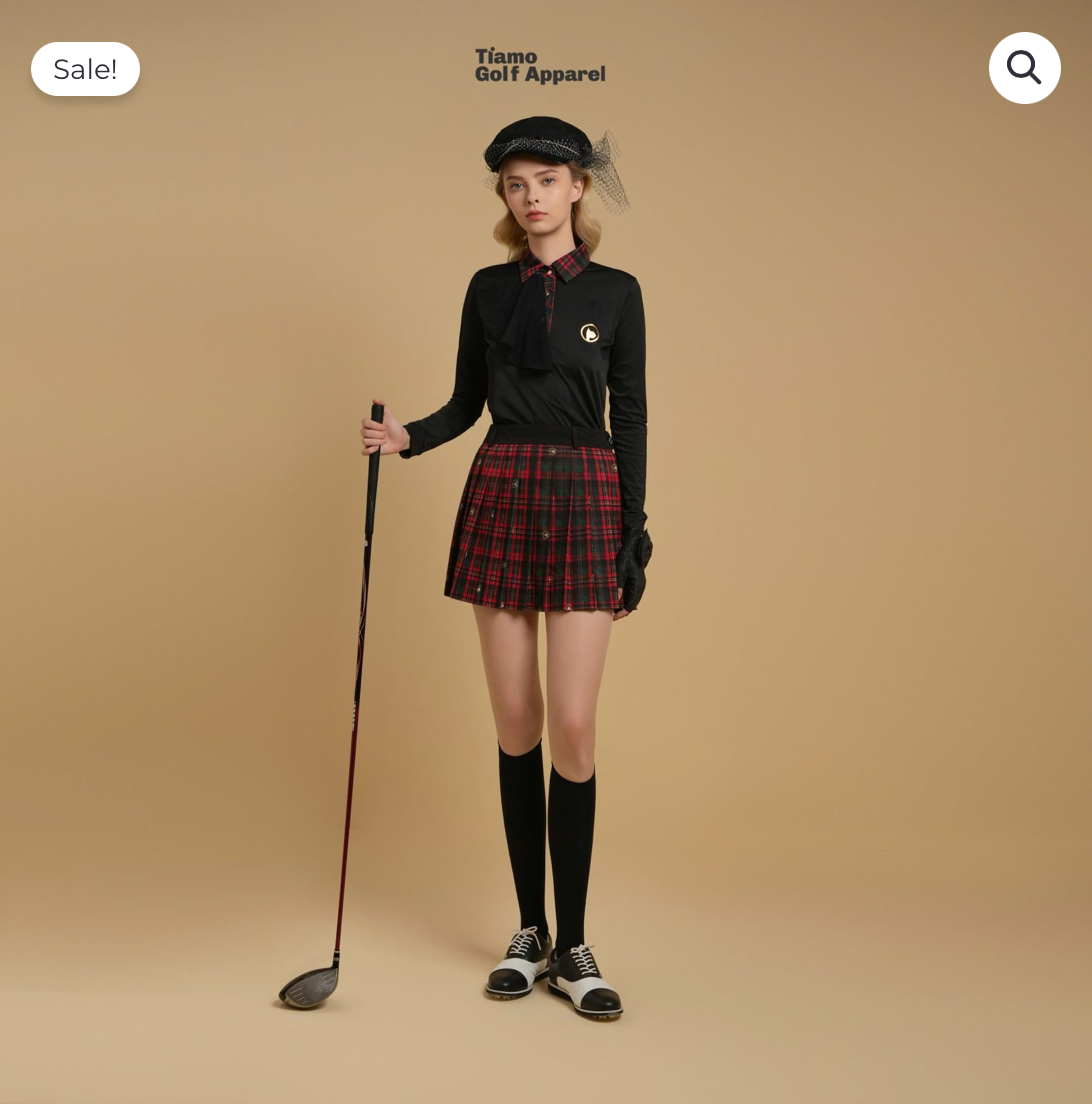 Áo Polo dài tay phối cổ kẻ caro  - Nữ - Tartan_thumbnail_2