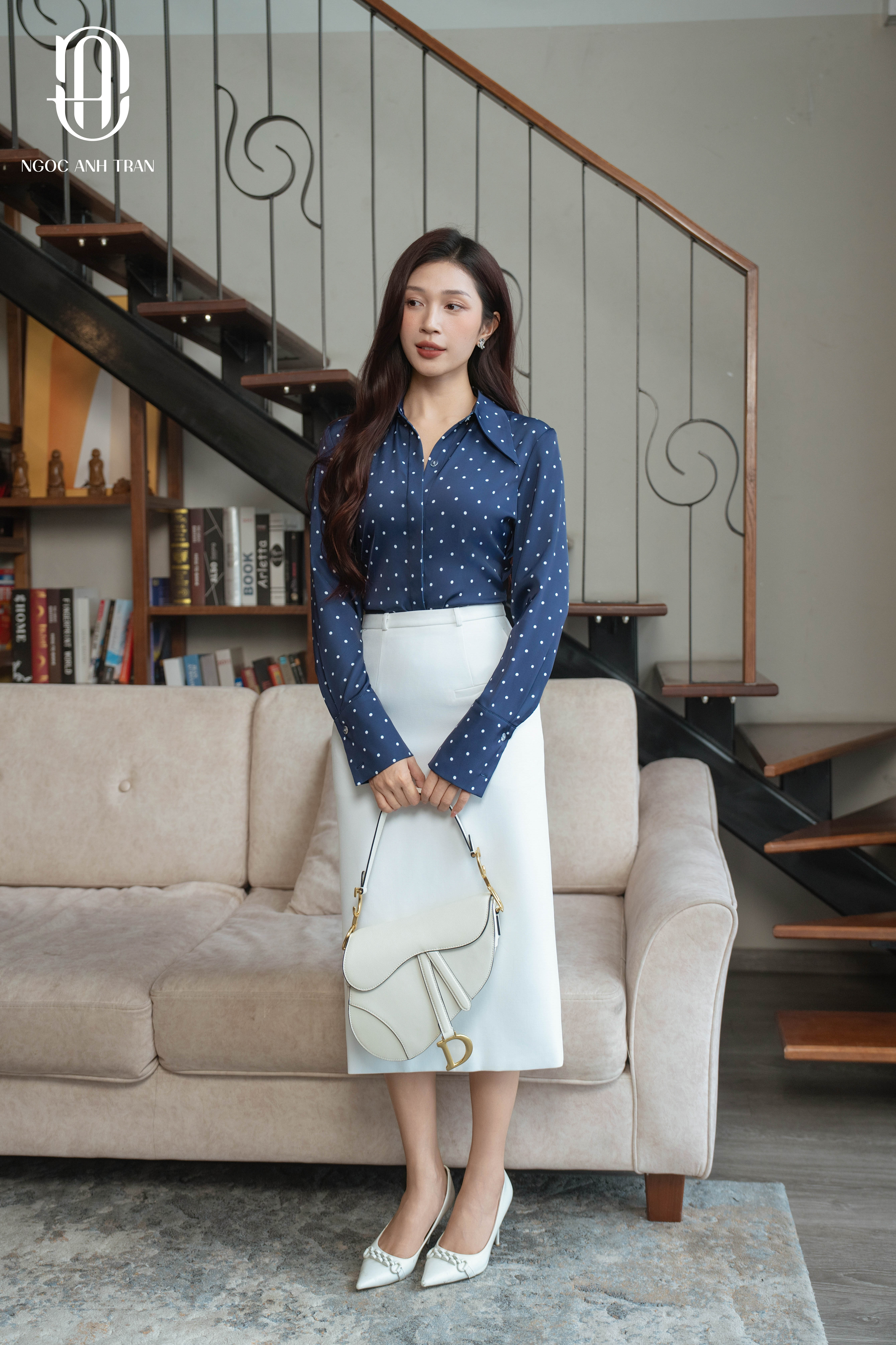 CV212 - Chân váy trắng