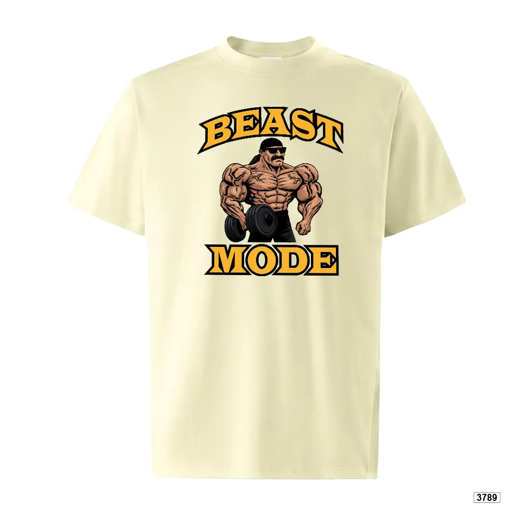 Áo thun unisex Beast Mode classic sporty form rộng cá tính TeePrint 3789_thumbnail_8