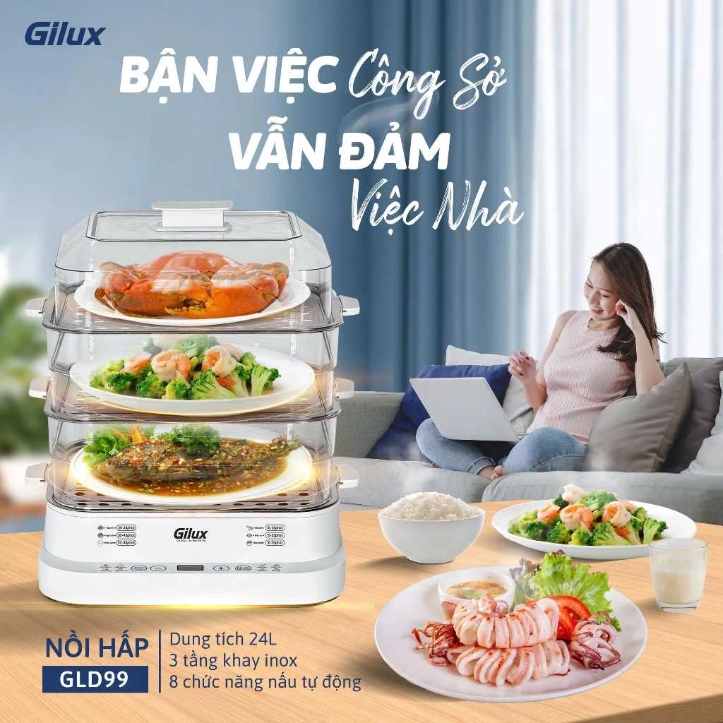 Nồi hấp điện đa năng