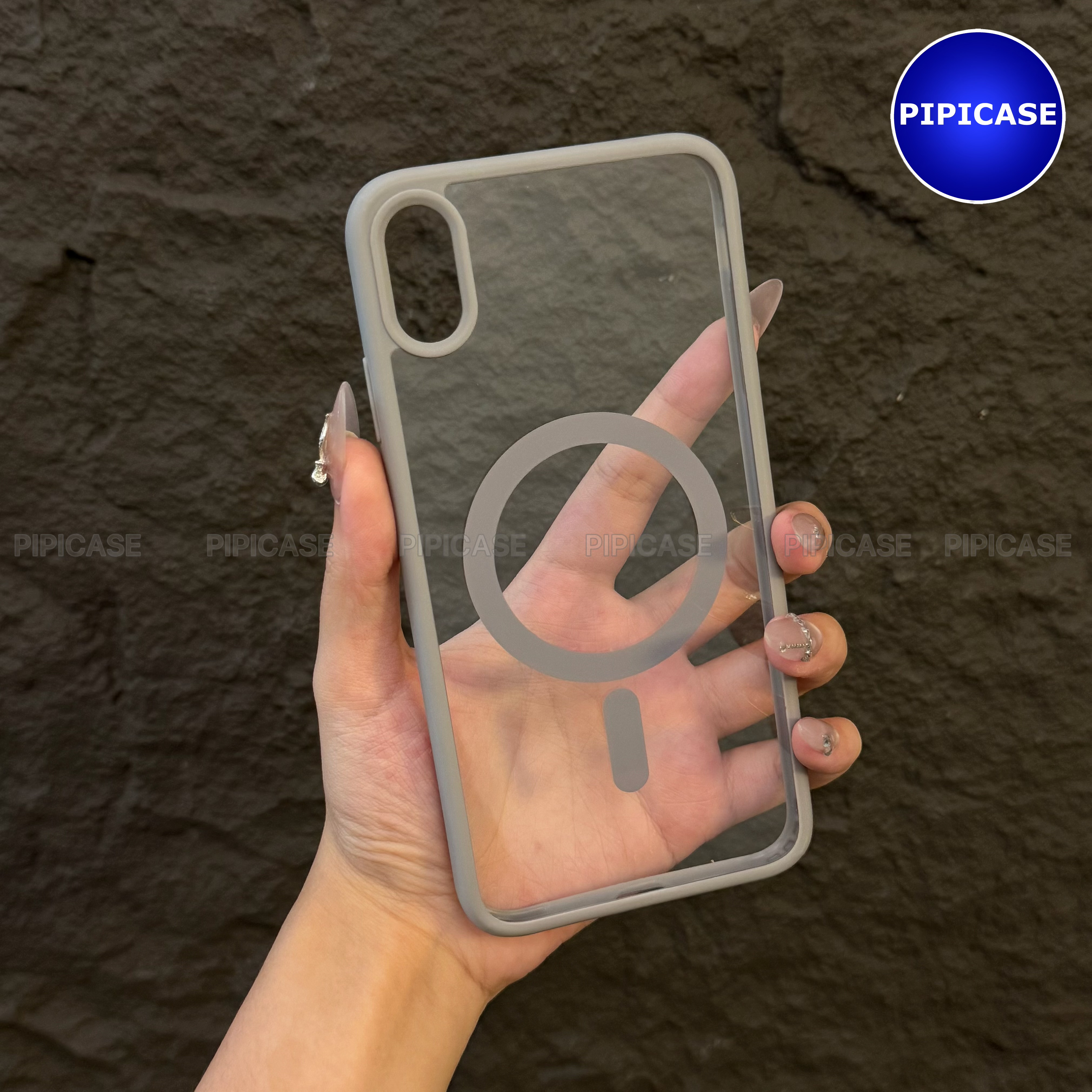 Ốp Lưng iPhone XS Max - Chic - Xám_thumbnail_1