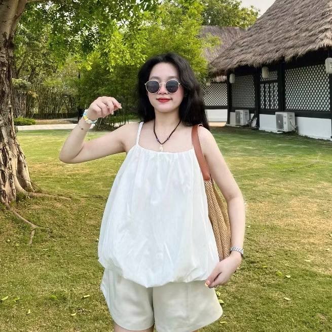 Áo Kiểu Nữ 2 Dây nhún lai bí AH.382 (C) (0687)_thumbnail_3