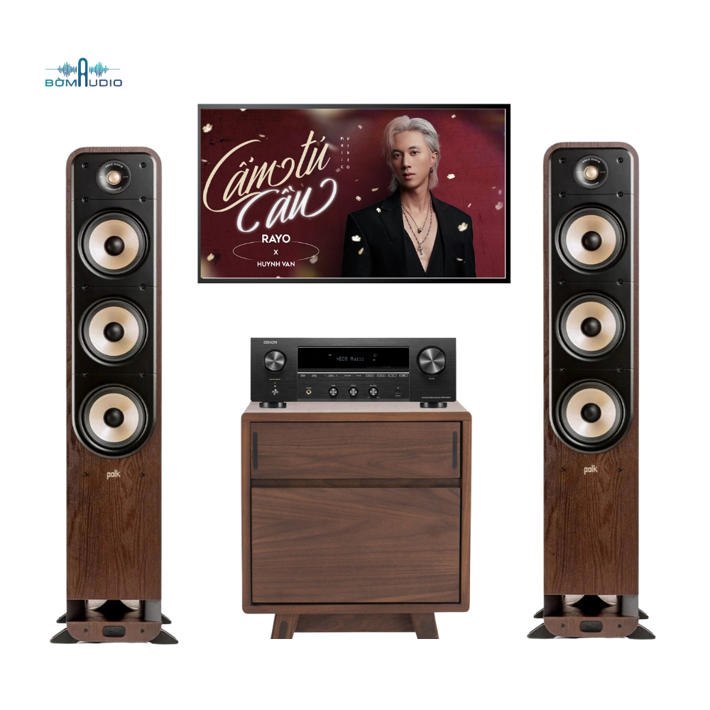 Combo Amply DENON DRA-900H + Loa Cột POLK AUDIO SIGNATURE ELITE ES60 – B443