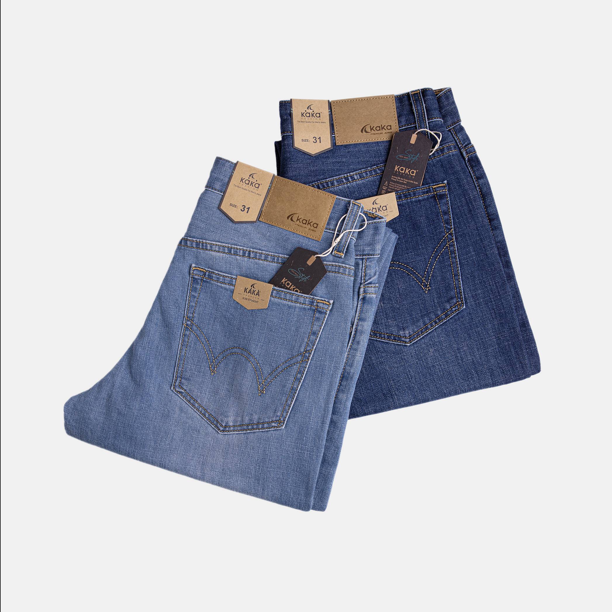 Quần Jeans Nam Cao Cấp J13 - Form Slim Straight - KaKa Fashion_thumbnail_3