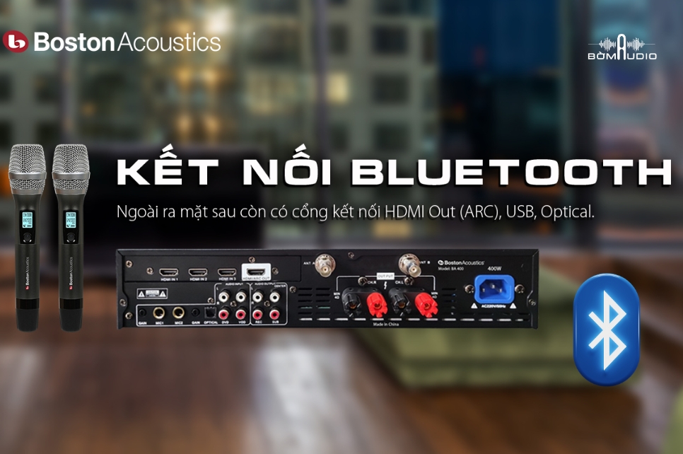 Bluetooth 5.0 tiện lợi 