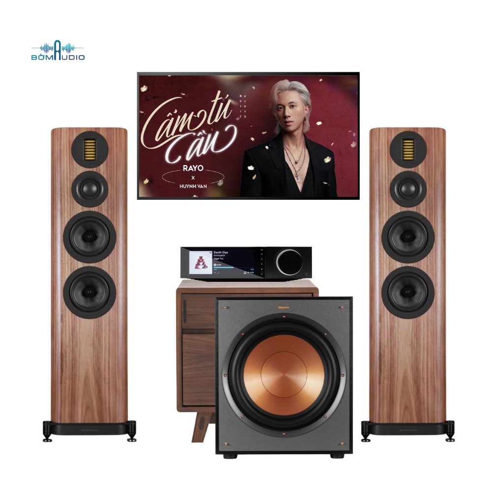 Combo Amply CAMBRIDGE AUDIO EVO 150 + Loa Cột WHARFEDALE EVO 5.4 + Loa Subwoofer KLIPSCH R-120SW  – CK8_thumbnail_0