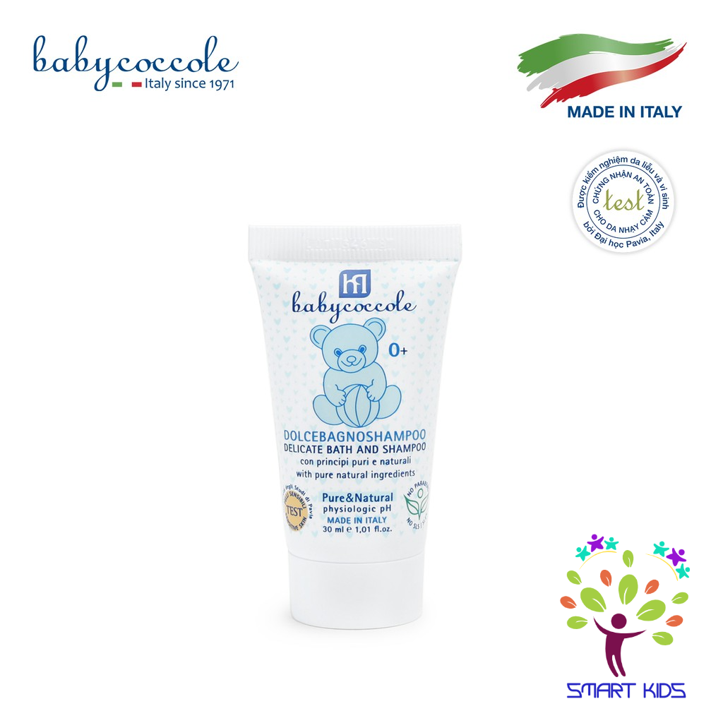 Sữa tắm gội chiết xuất hoa sen BABYCOCCOLE 0M+