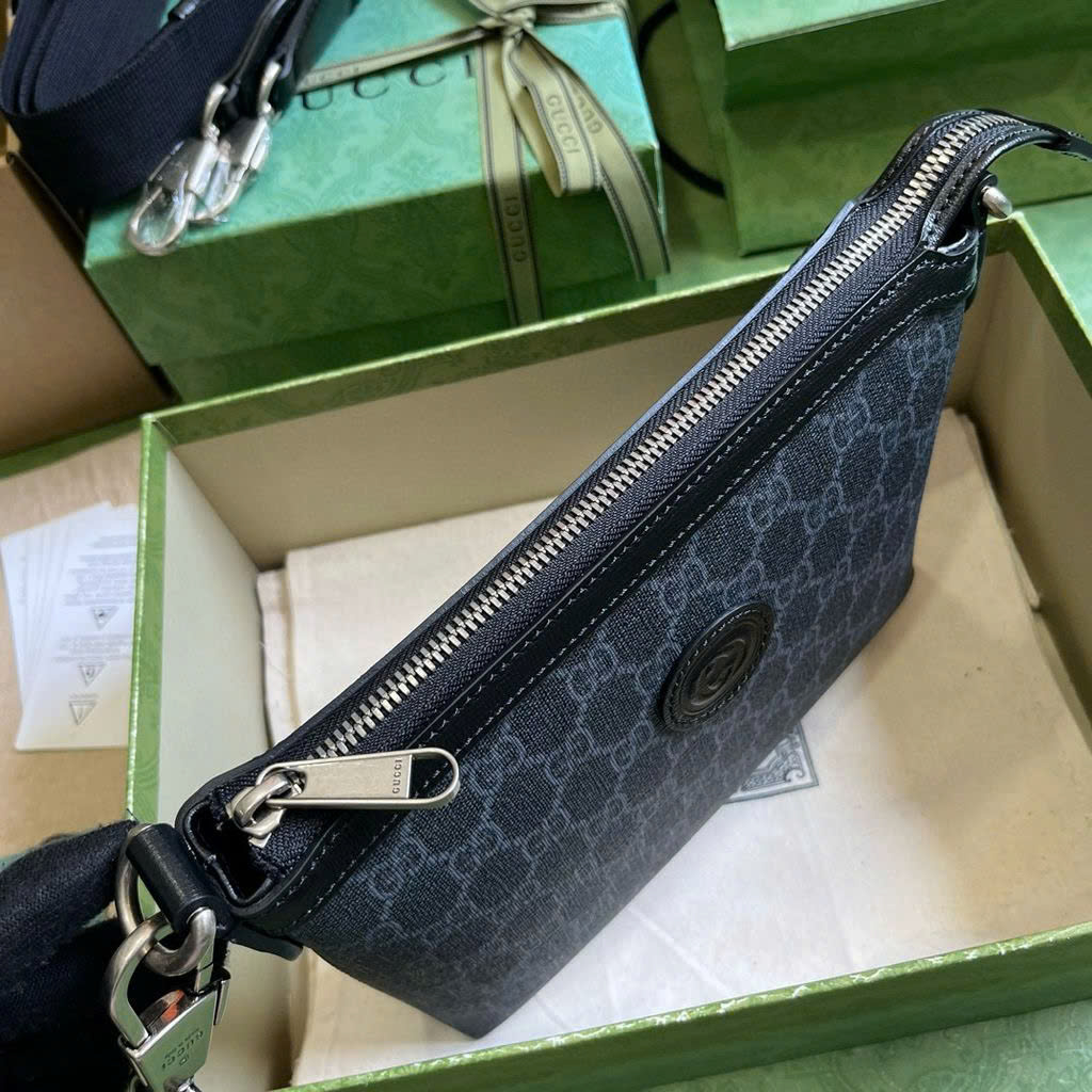  Túi cầm tay, đeo chéo Gucci GG Canvas Messenger Bag With Interlocking_thumbnail_3