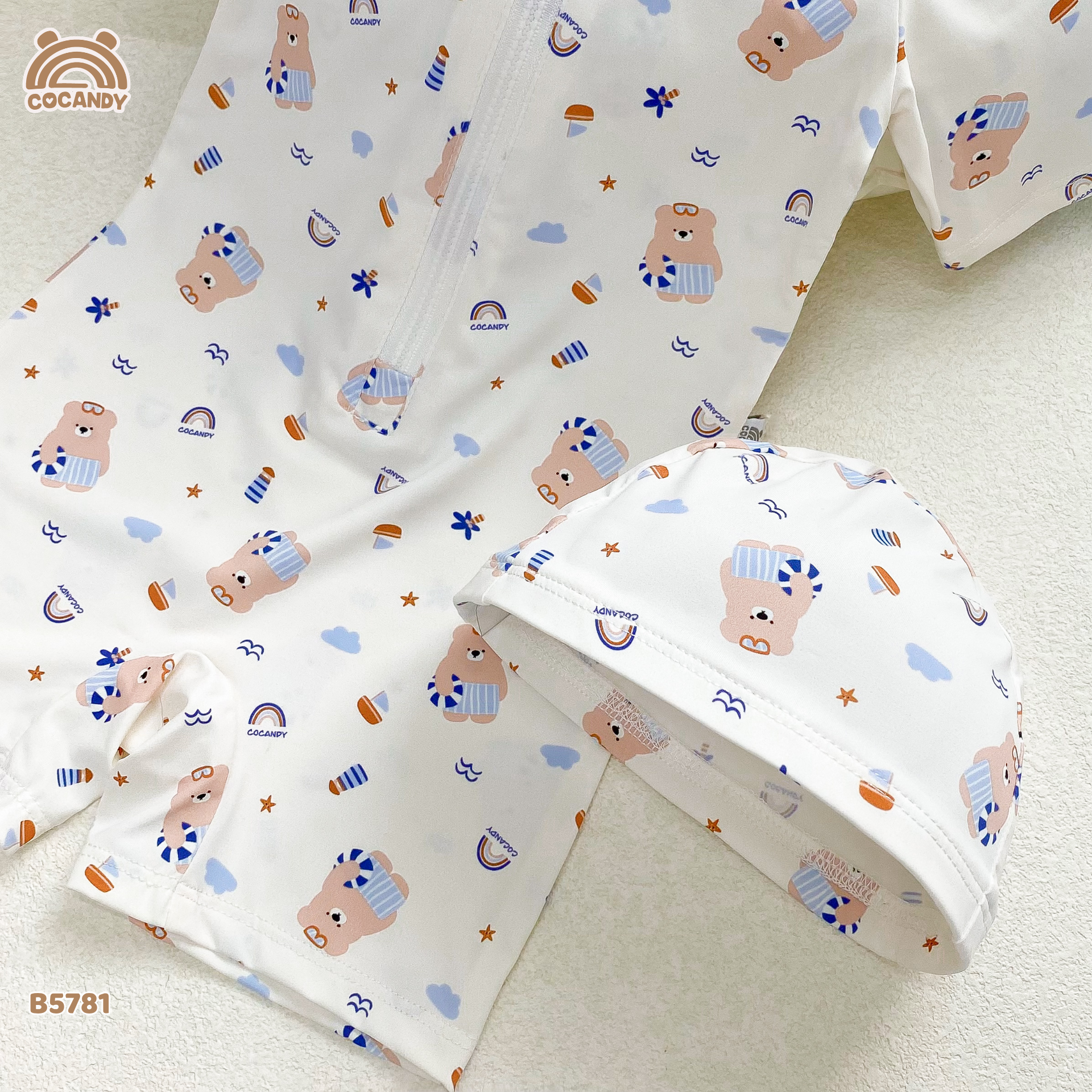 Bộ bơi cộc liền BE hình gấu nâu cute_thumbnail_5