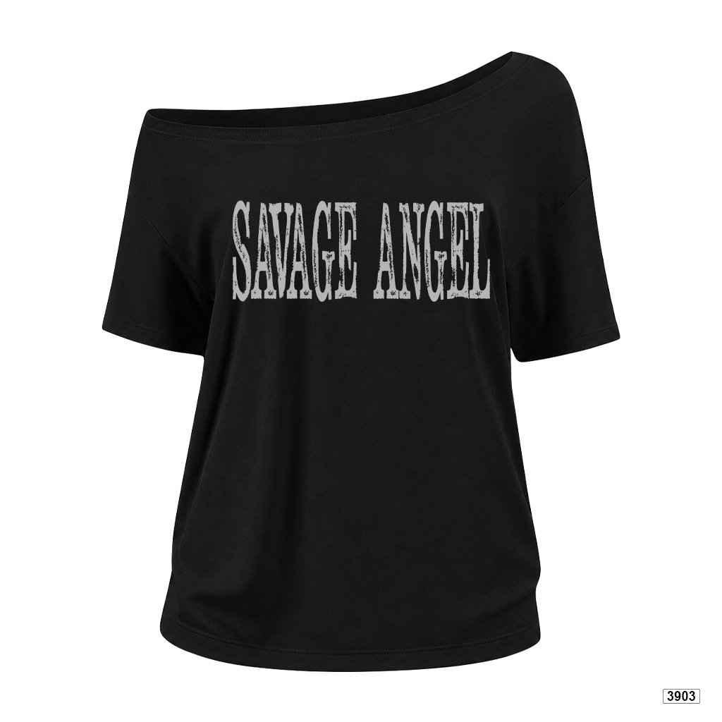 Áo thun nữ lệch vai form rộng Savage Angel Miucho 3903_thumbnail_6