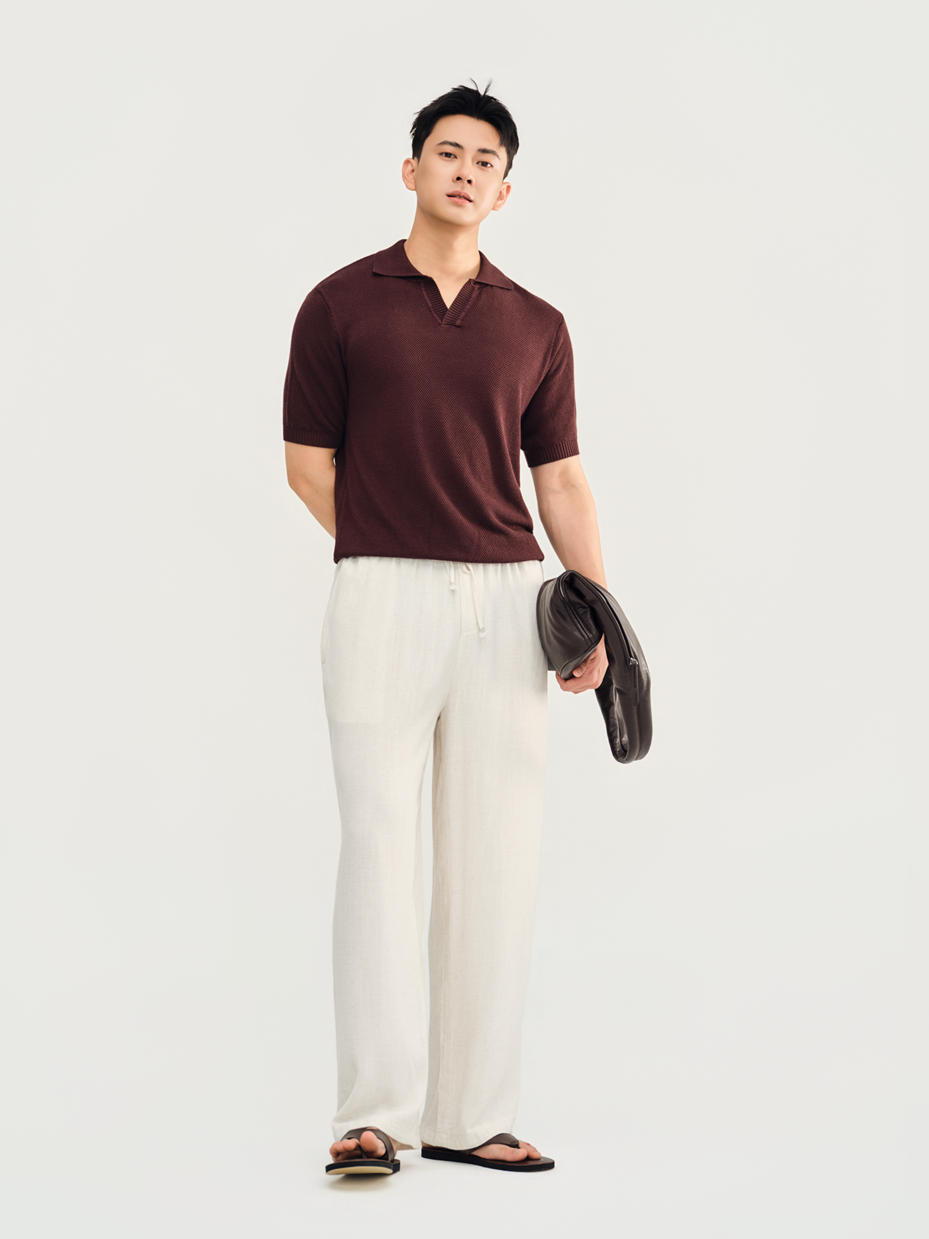 Áo Polo Dệt Kim Solar Sợi Viscose Form Regular_thumbnail_3