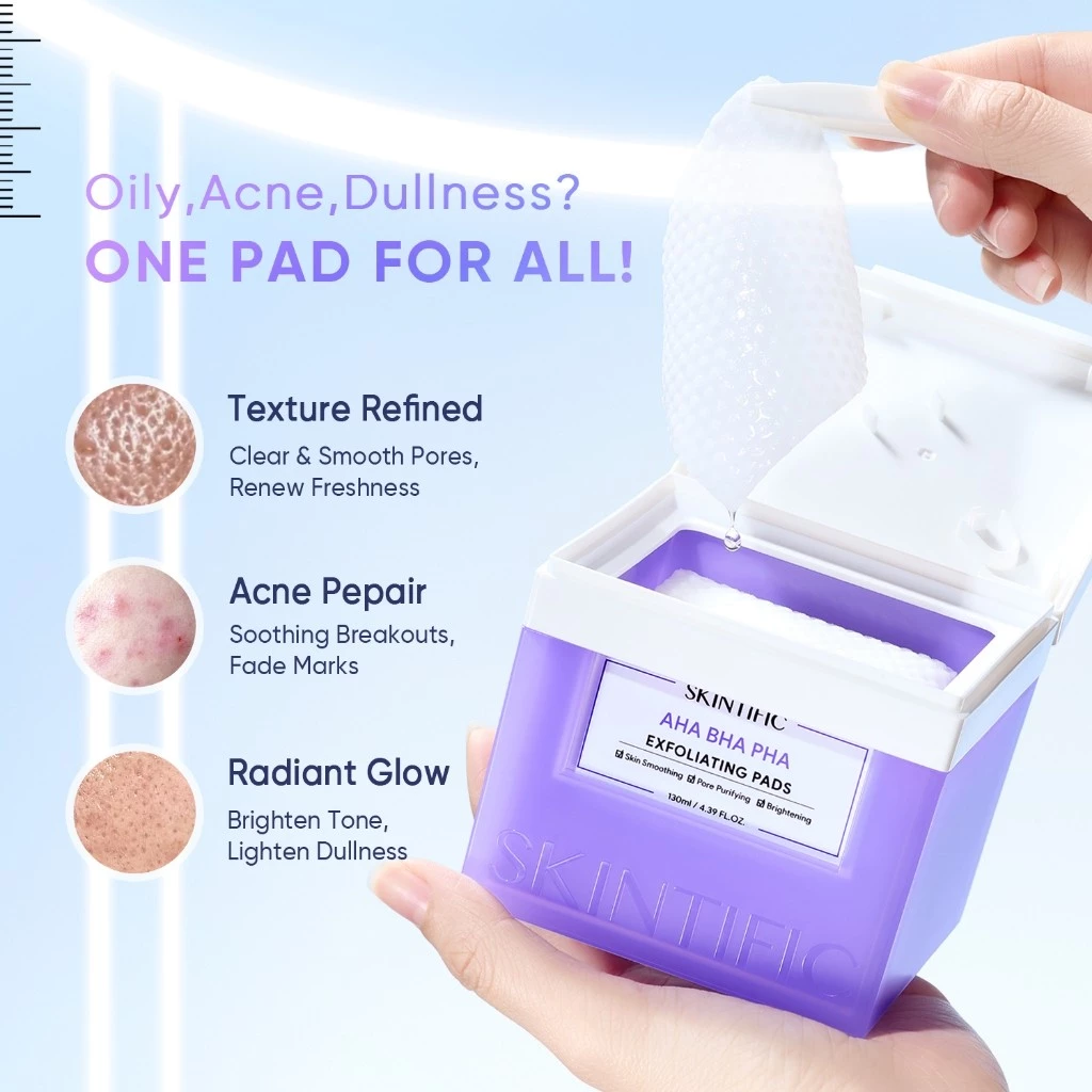 Skintific AHA BHA PHA Toner Pad 130g_thumbnail_2