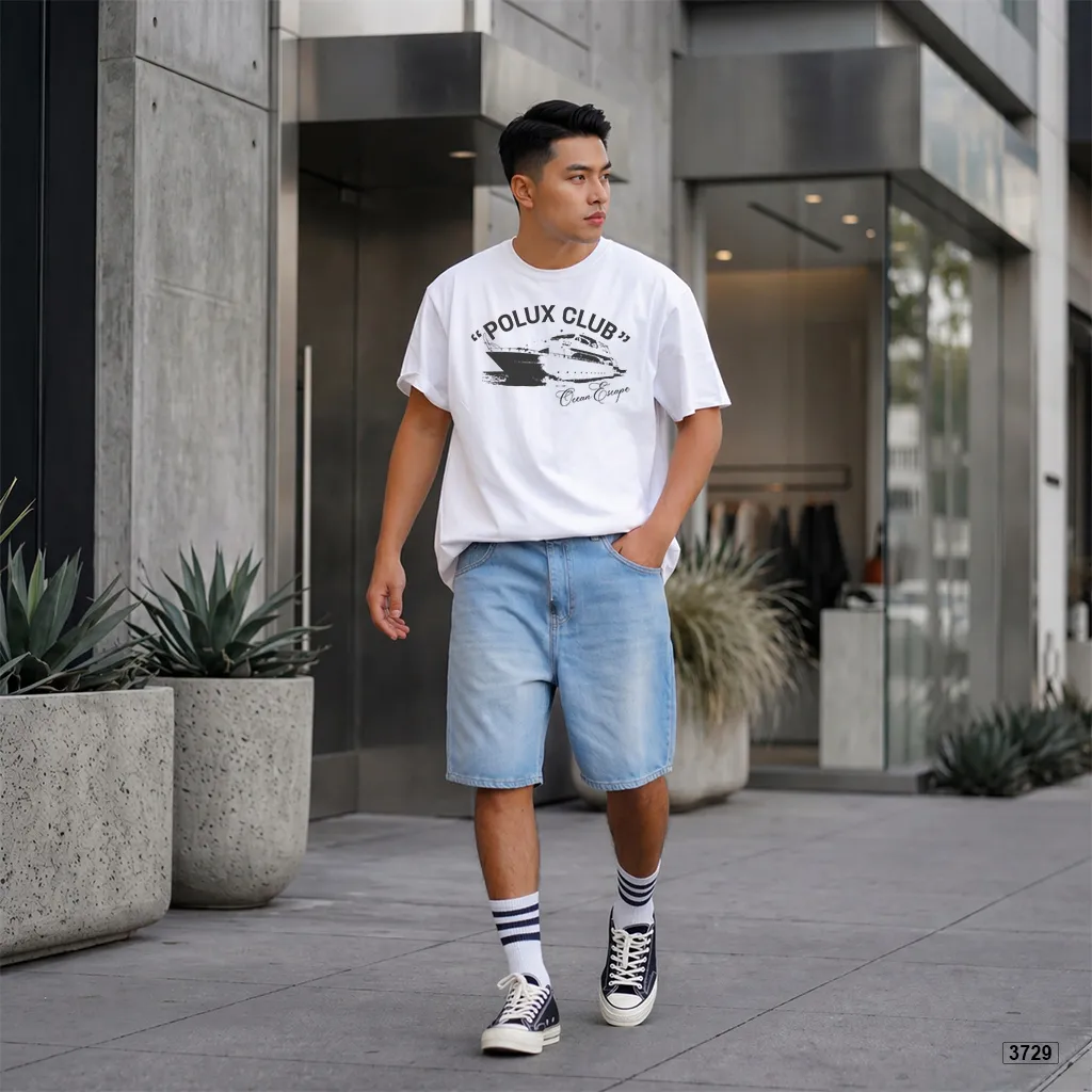 Áo thun form rộng unisex phong cách đường phố Polux Club 3729_thumbnail_3