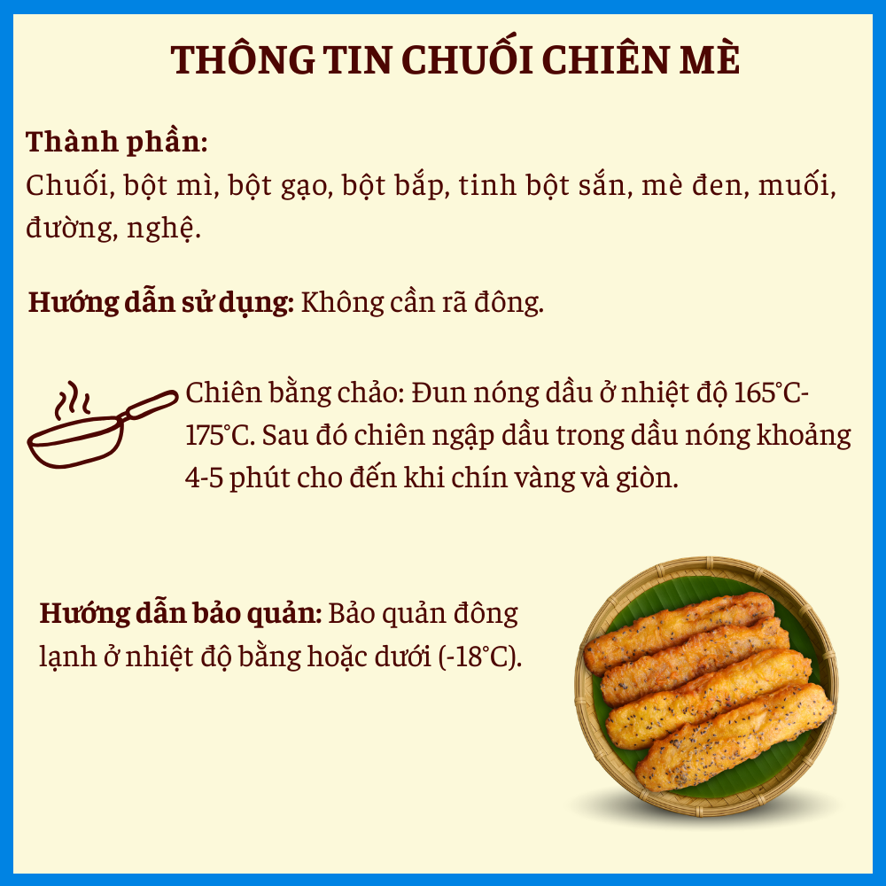 [Đông Lạnh] Chuối Chiên Mè 400g (4 cái)_thumbnail_1
