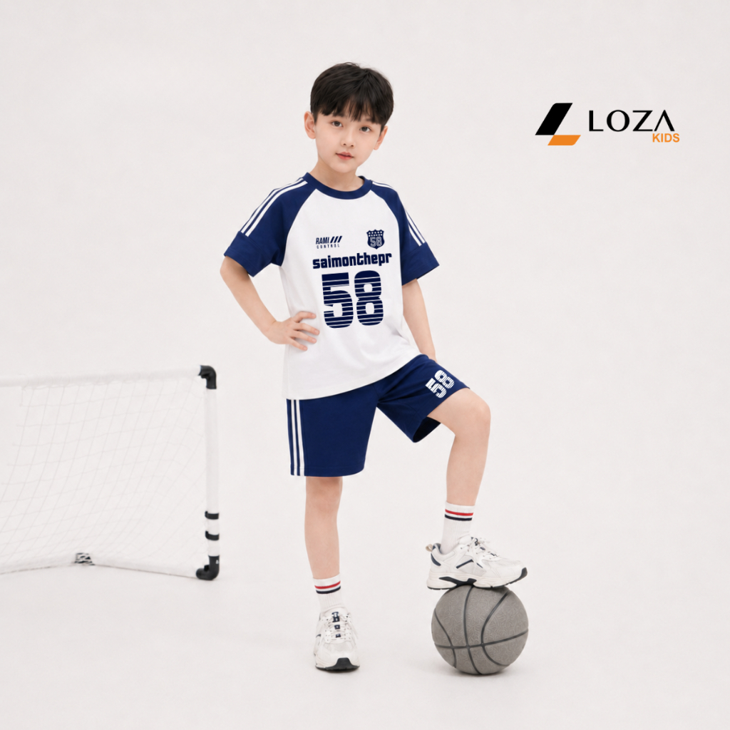 Set bộ cho bé trai phối viền hình số 58 - Loza BF703_thumbnail_1