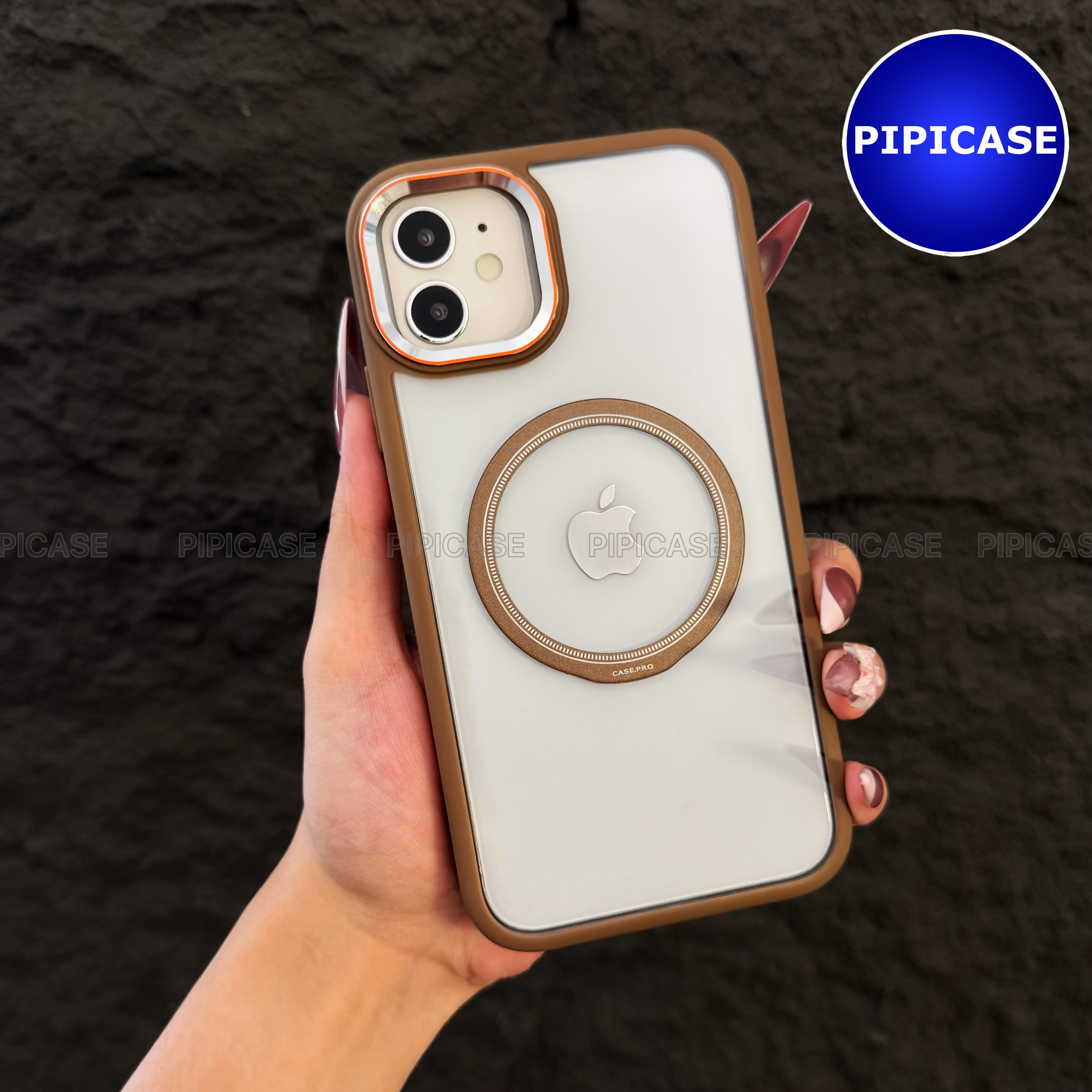 Ốp Lưng iPhone 12 - Wigu - Nâu_thumbnail_4