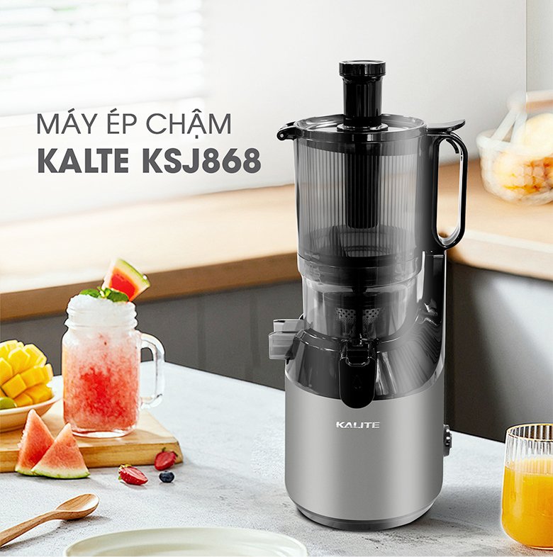 Máy ép chậm KALITE KSJ868 động cơ DC siêu khỏe ép kiệt bã