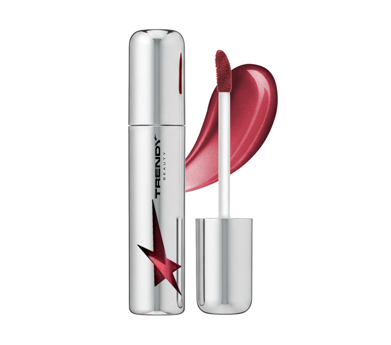 G01 Power - Son bóng màu đỏ mận Trendy Beauty Lip Gloss Silver Shot
