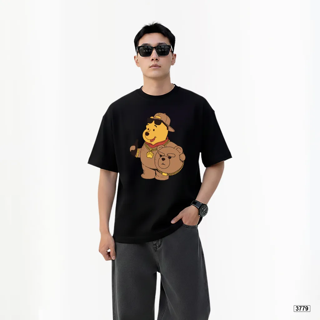 Áo thun form rộng hoạt hình Poooh trẻ trung dễ phối outfit hằng ngày TeePrint 3779_thumbnail_3