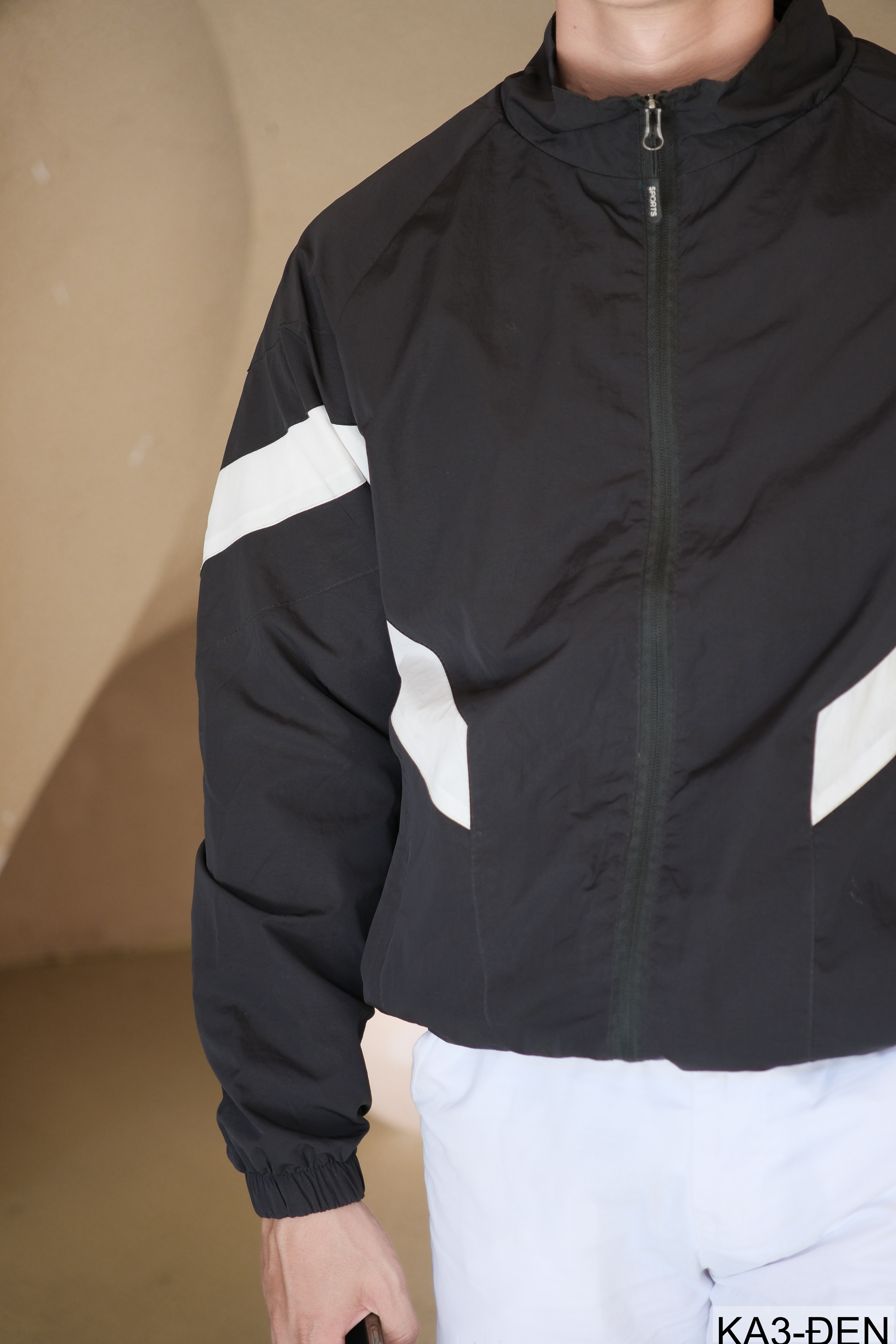 KA3 - Áo khoác nam dáng rộng phối màu cổ đứng phong cách thể thao thoáng khí mùa xuân thu_thumbnail_27