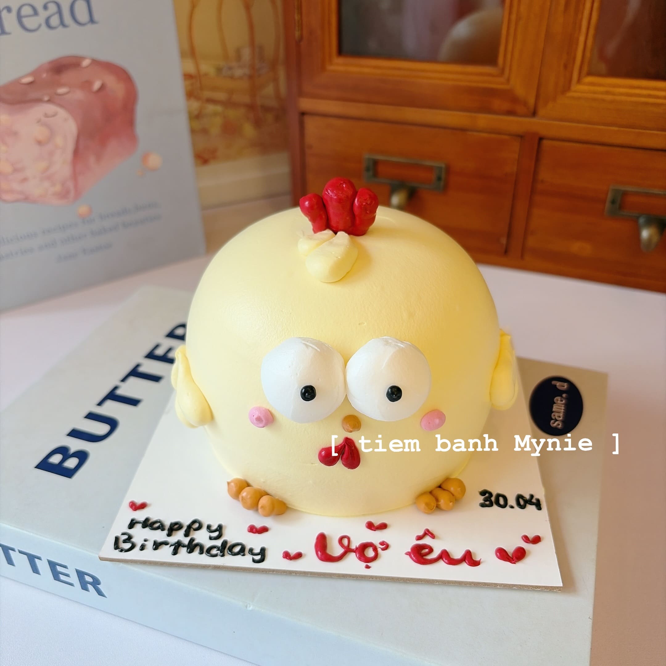 Bánh 3D con gà