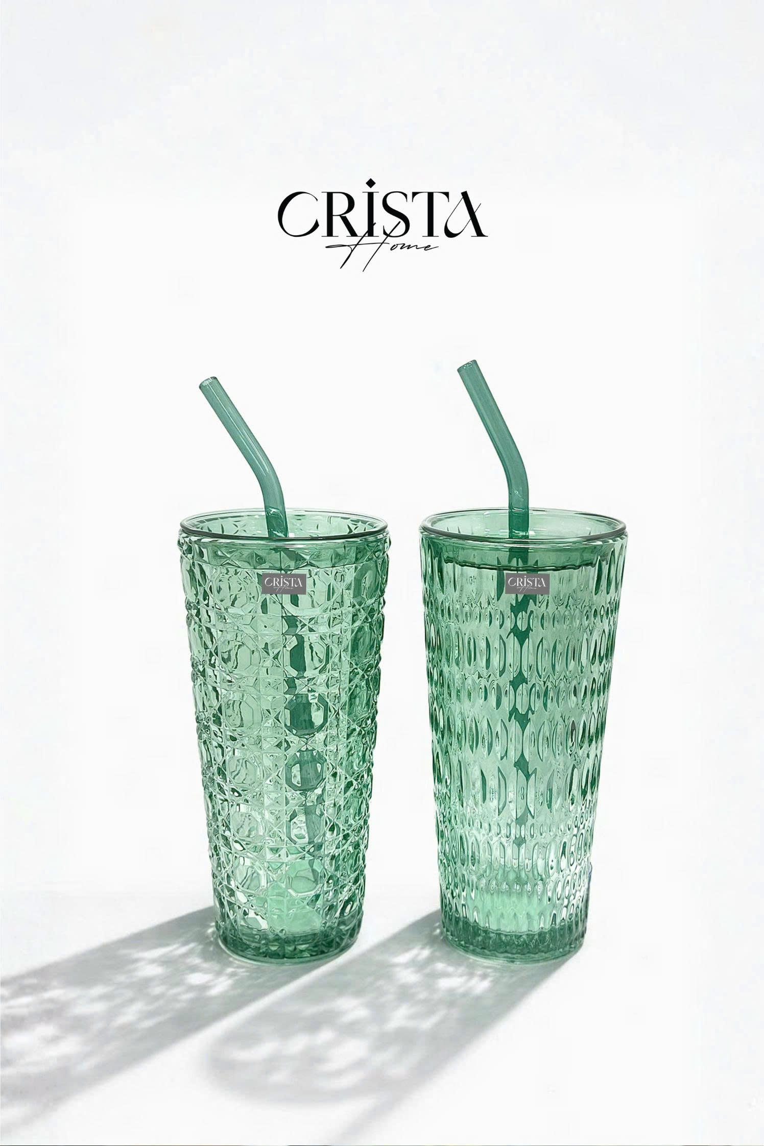 Bộ 2 cốc thủy tinh cao kèm ống hút 500 ml CRISTA HOME, 60243_thumbnail_8