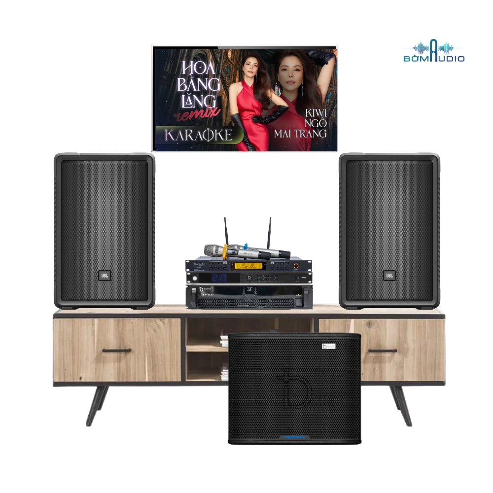 Combo Loa PA ACTIVE JBL IRX 112BT + Cục Đẩy DBACOUSTIC D500P + Quản Lý Nguồn DBACOUSTIC SP 10PLUS + Micro DBACOUSTIC K5000 + Loa Subwoofer DBACOUSTIC LX-S32SA G2 PREMIUM_thumbnail_1