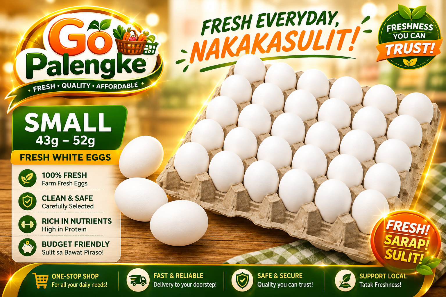 Eggs PerTray