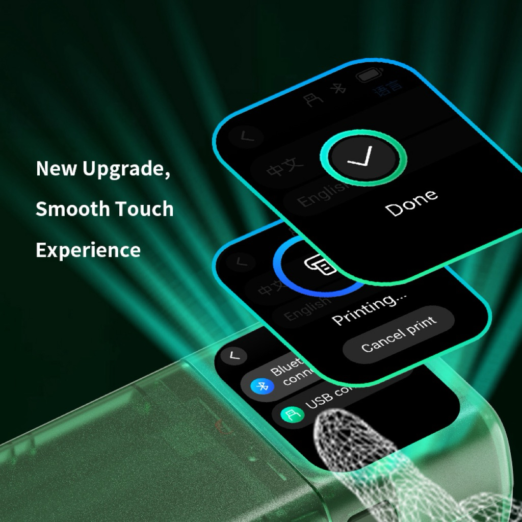 Máy in Aimo InkTako Tattoo Pinter - T08FD Olive - Đập Hộp 🗃️_thumbnail_2