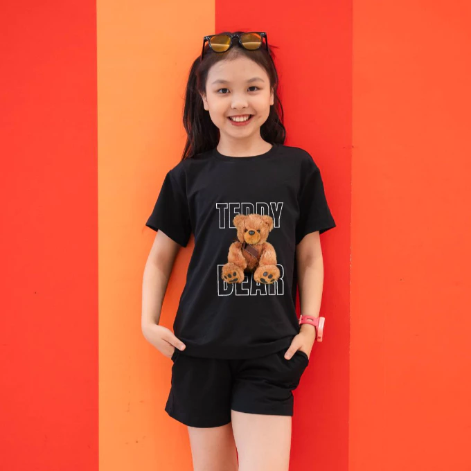 Set bộ bé gái hình gấu TEDDY BEAR - Loza Kids SB21_thumbnail_7