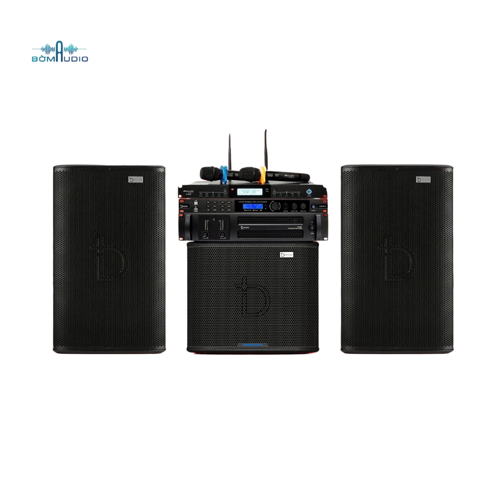 COMBO CỤC ĐẨY DBACOUSTIC EA205 + VANG SỐ DBACOUSTIC KM320PLUS + MICRO DBACOUSTIC K4000 + LOA DBACOUSTIC lx S32 G2 + LOA SUBWOOFER DBACOUSTIC KS312SA + QUẢN LÝ NGUỒN DBACOUSTIC SP600S - B334_thumbnail_0