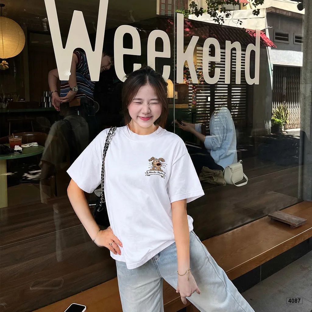 Áo thun boxy nam nữ Good vibes only Miucho 4087_thumbnail_2