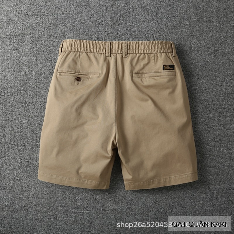 QA1 - Quần short nam ống rộng co giãn, chất cotton thoáng mát, phong cách Nhật Bản mùa hè_thumbnail_21