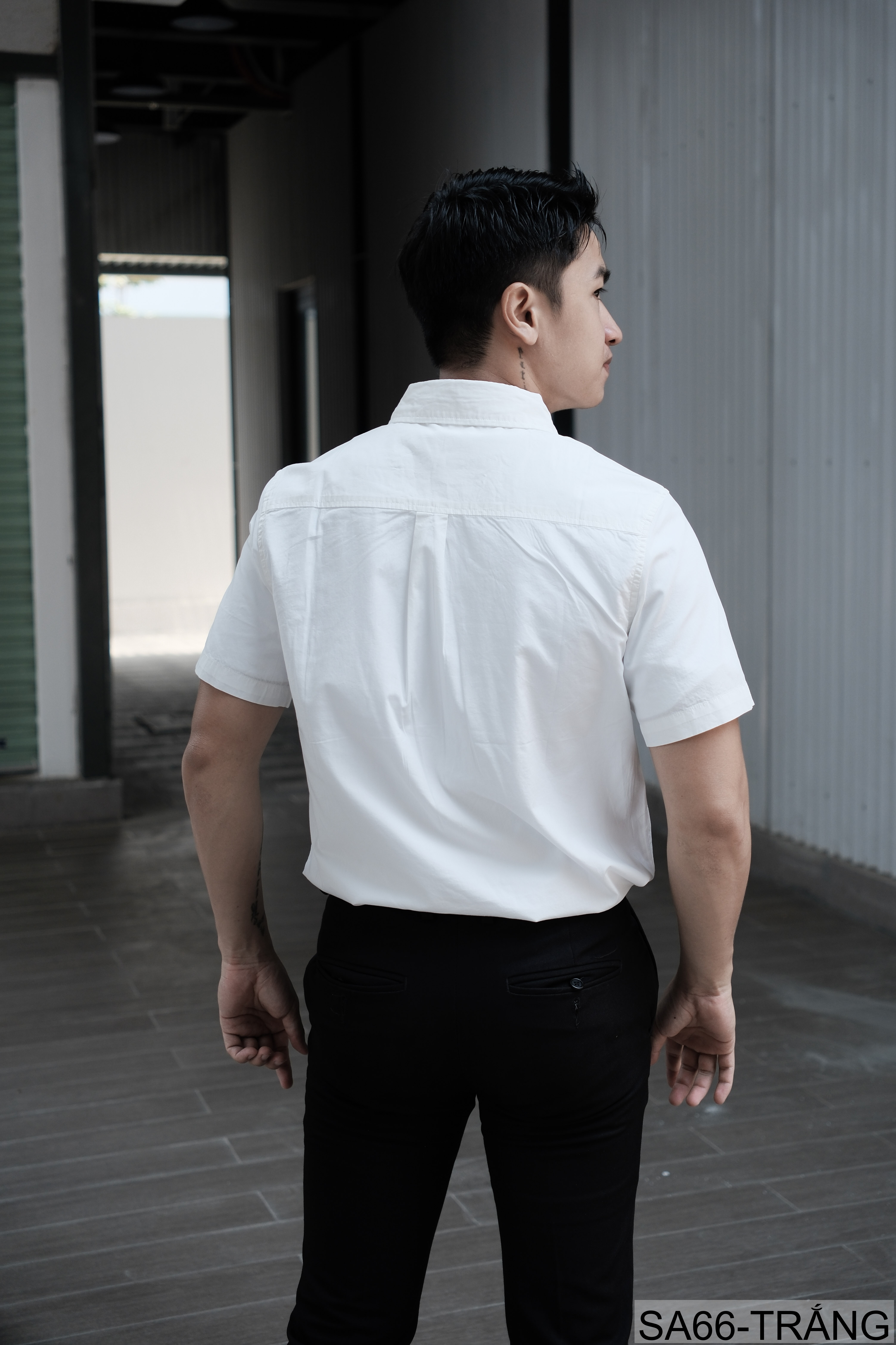 SA66 - Áo sơ mi nam ngắn tay thêu cá kiểu Nhật, cotton 100%, form rộng thoải mái, phong cách tươi mới_thumbnail_3