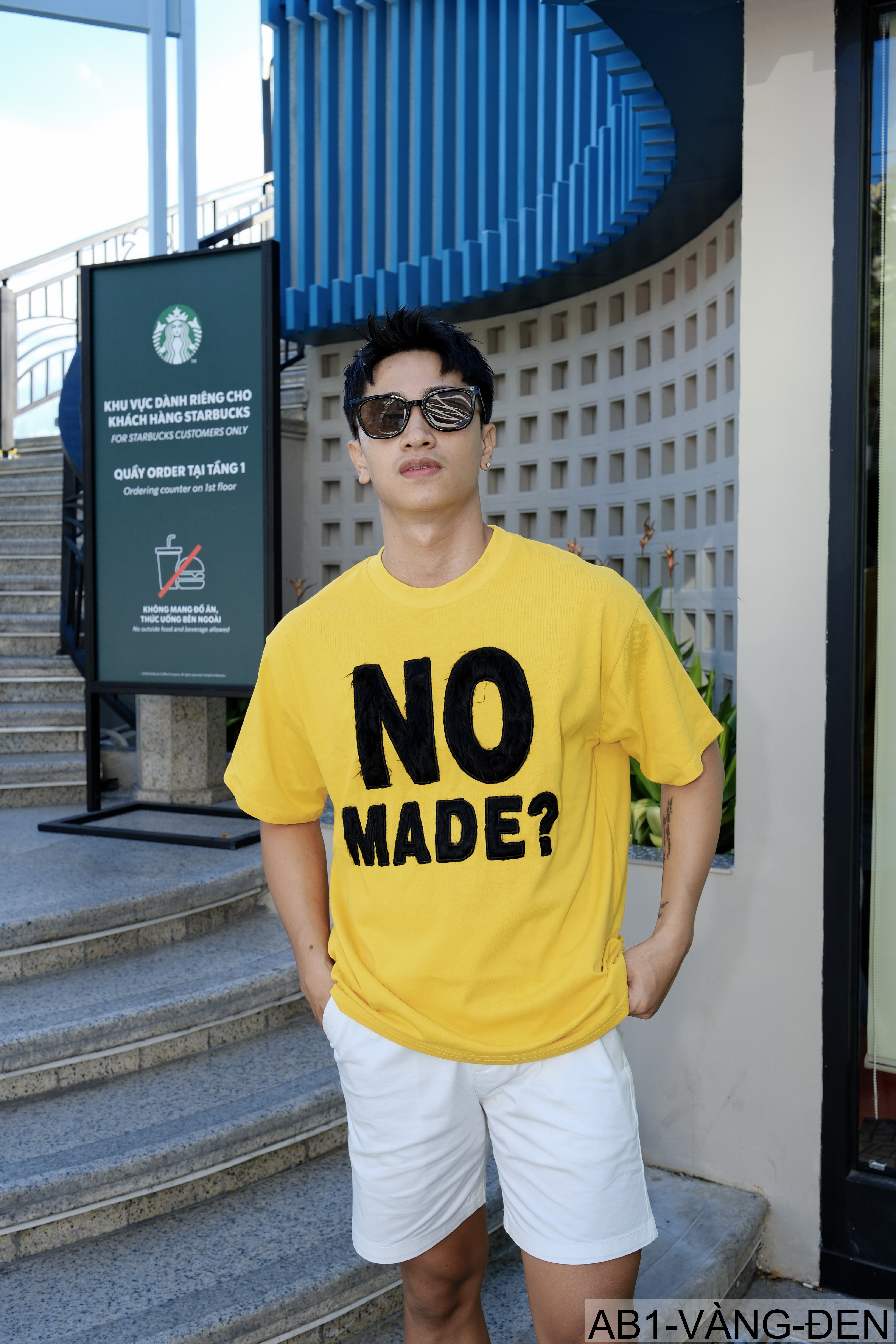 AB1 - Áo phông nam nữ unisex cổ tròn tay ngắn họa tiết NO MADE? phong cách streetwear mùa hè_thumbnail_32