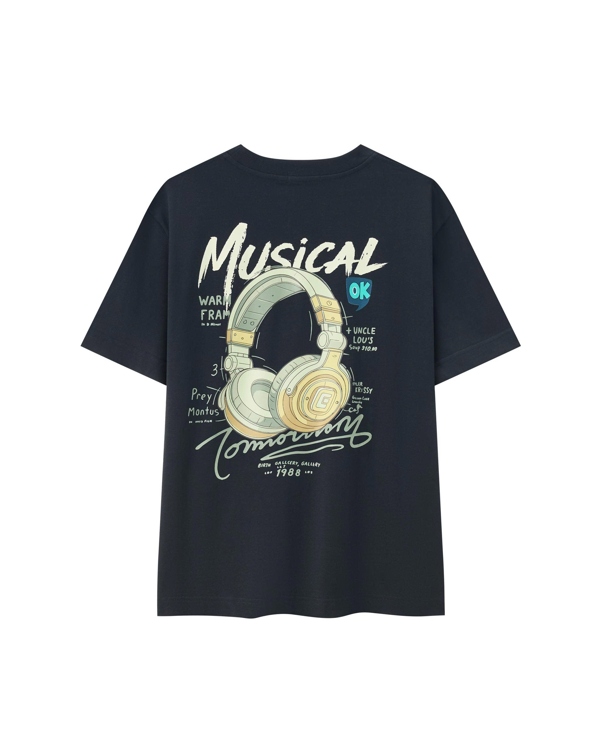 BIGSIZE NỮ - Áo thun form rộng in tai nghe dành cho nàng béo 55-95kg V-AK102-6_thumbnail_4