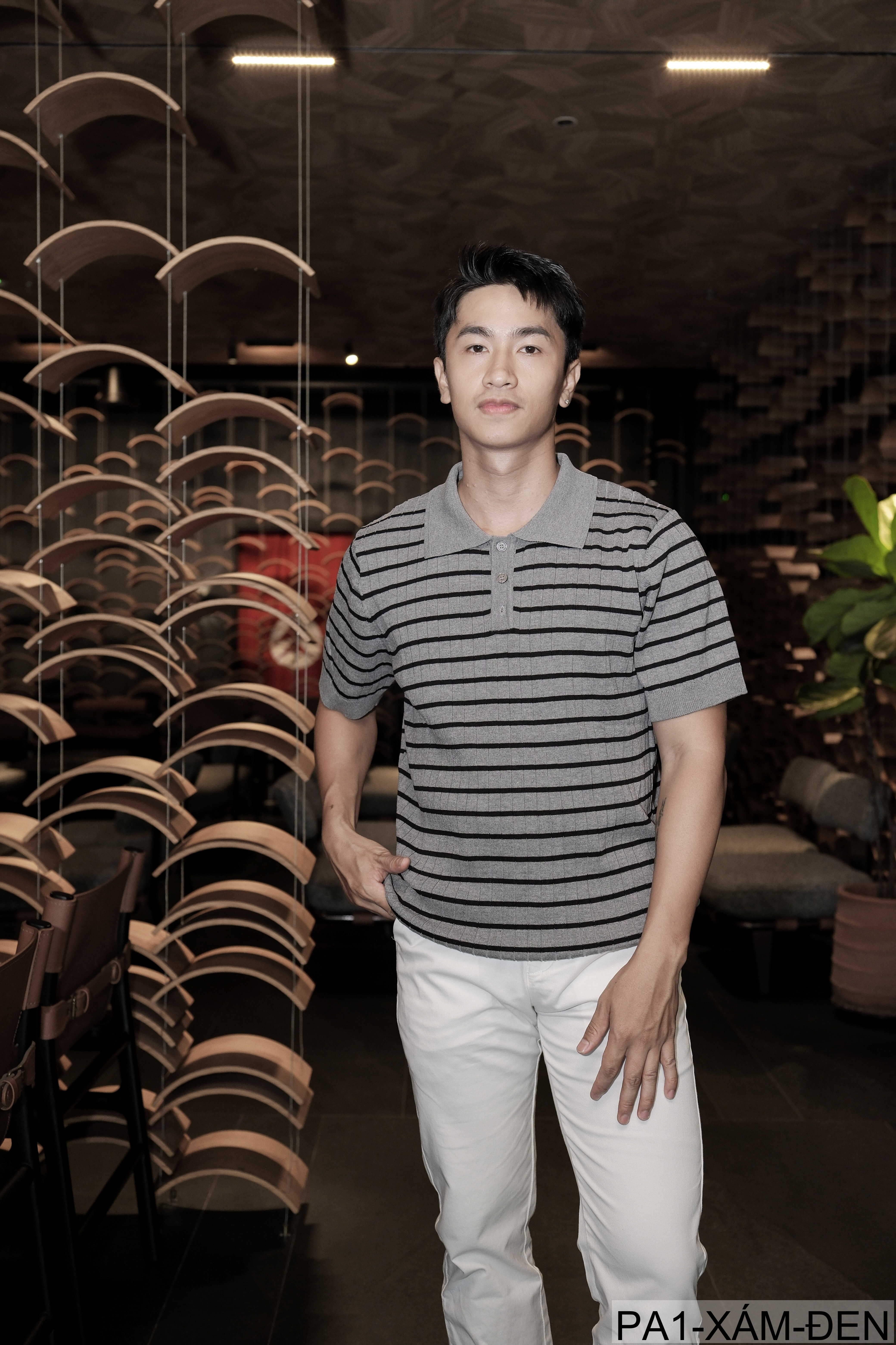 PA1 - Áo Polo Nam Kẻ Sọc Dáng Rộng Phong Cách Hàn Quốc Mùa Hè_thumbnail_34