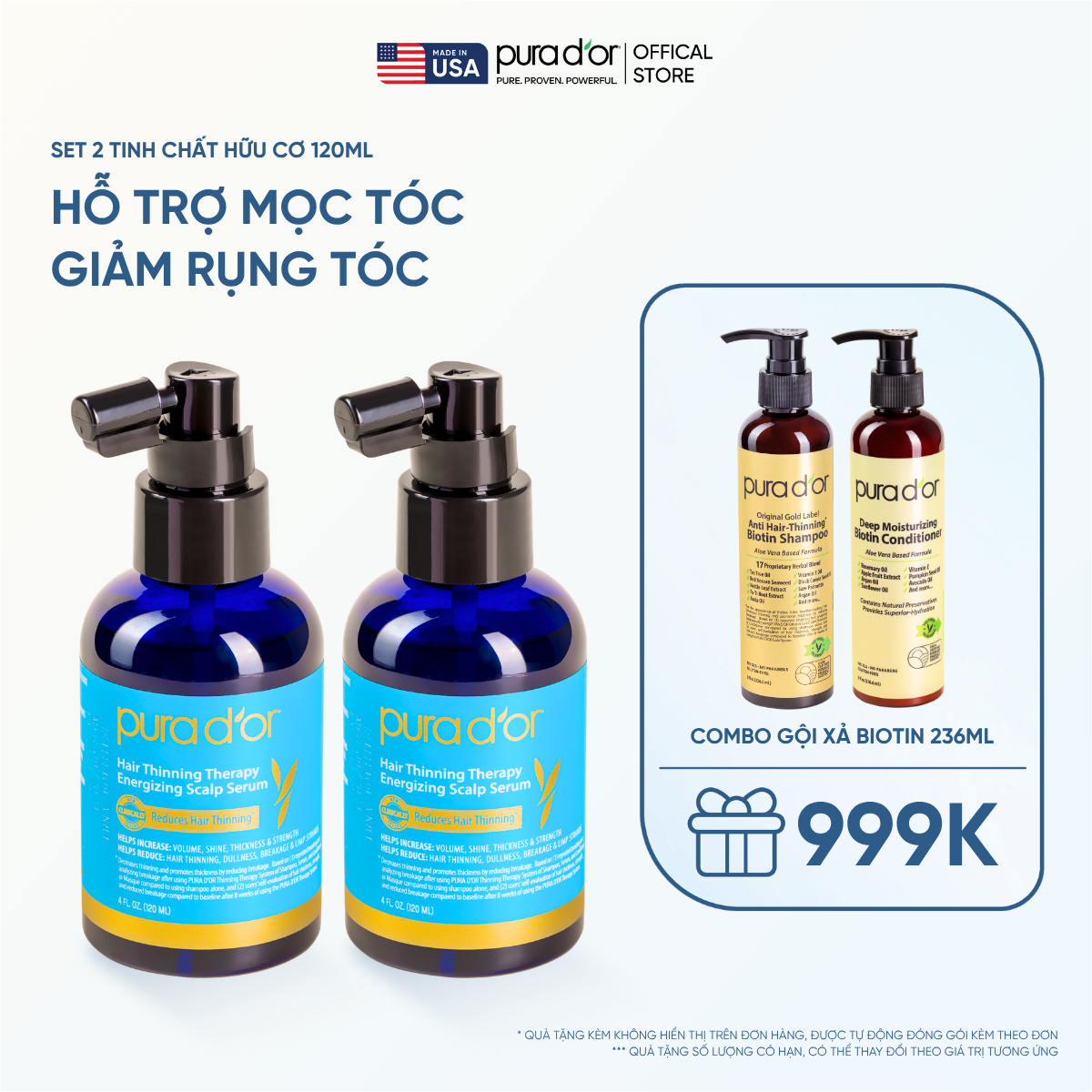 Set 2 Tinh chất hữu cơ Therapy Energizing Scalp Giúp trẻ hóa da đầu - Giảm rụng tóc, mọc tóc chắc khỏe 120ml