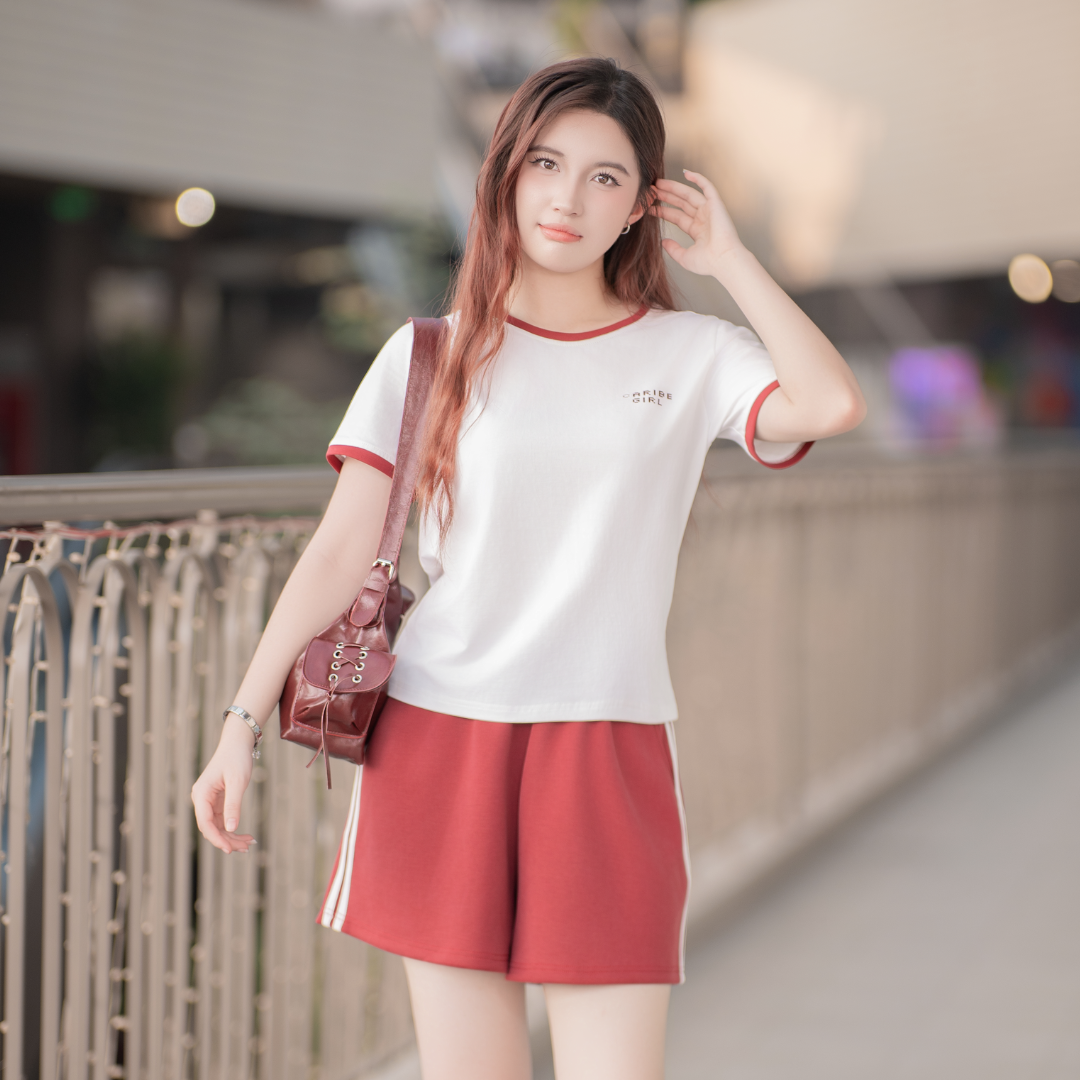 BN59 - Set Bộ Quần Áo Nữ Xuân Hè Áo Thun Phông TShirt Quần Short Sooc Cộc Đùi_thumbnail_3
