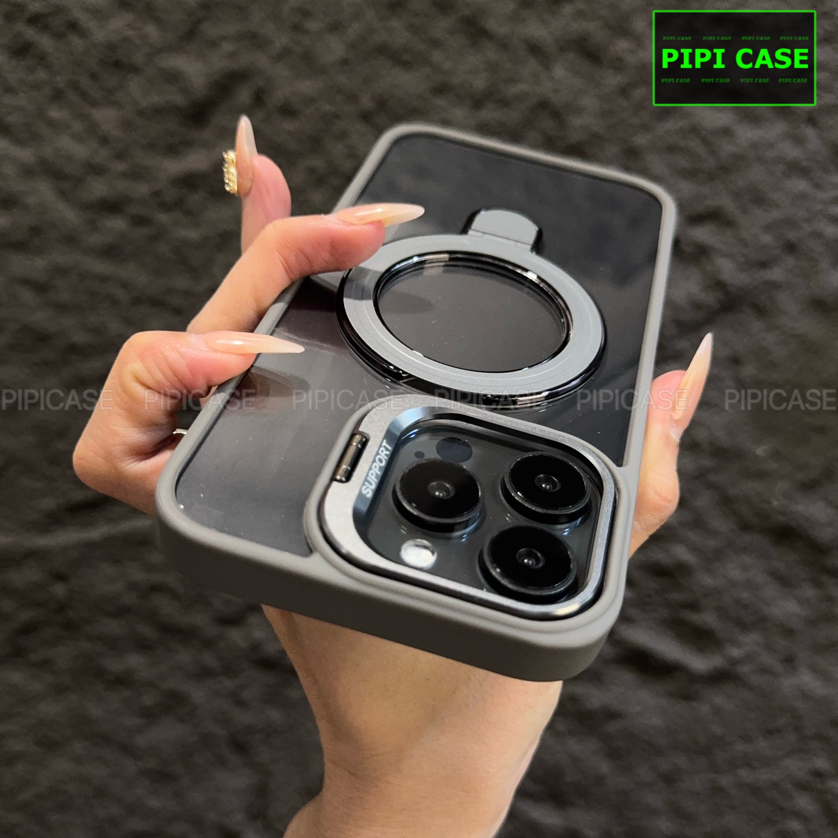 Ốp Lưng iPhone 12 Pro Max - Super Gone - Xám_thumbnail_8