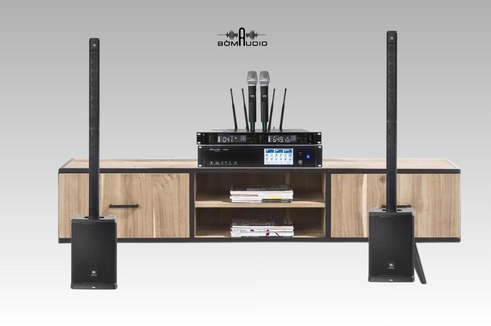 COMBO Vang Số DBACOUSTIC S900 + Micro DBACOUSTIC 750PLUS + Loa JBL PRX ONE - B100