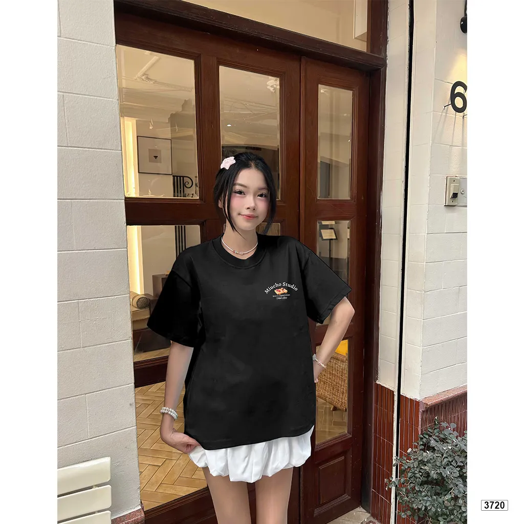 Áo thun boxy nữ phong cách dễ thương in mix Miucho 3720_thumbnail_3