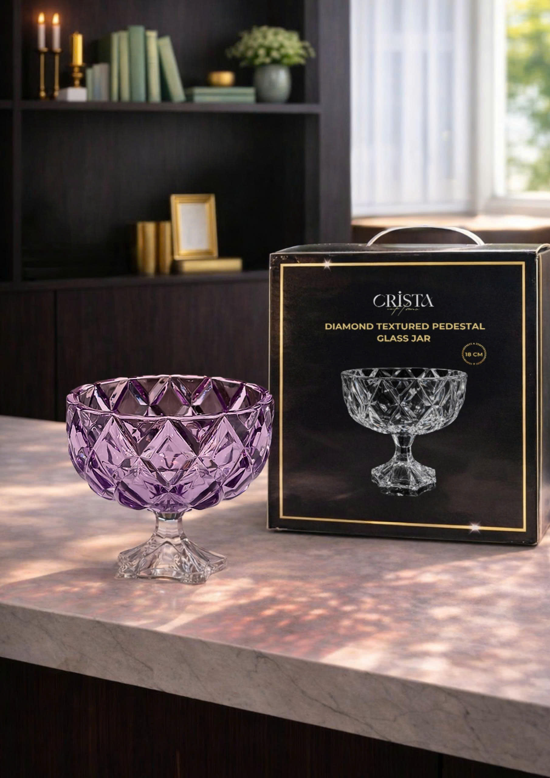 HŨ THỦY TINH CHÂN BỒNG VÂN KIM CƯƠNG 18CM CRISTA HOME 60251_thumbnail_13