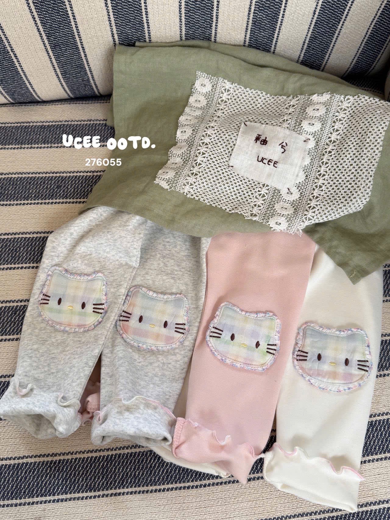 UC44 - Quần legging đính mèo kitty UCEE 276055