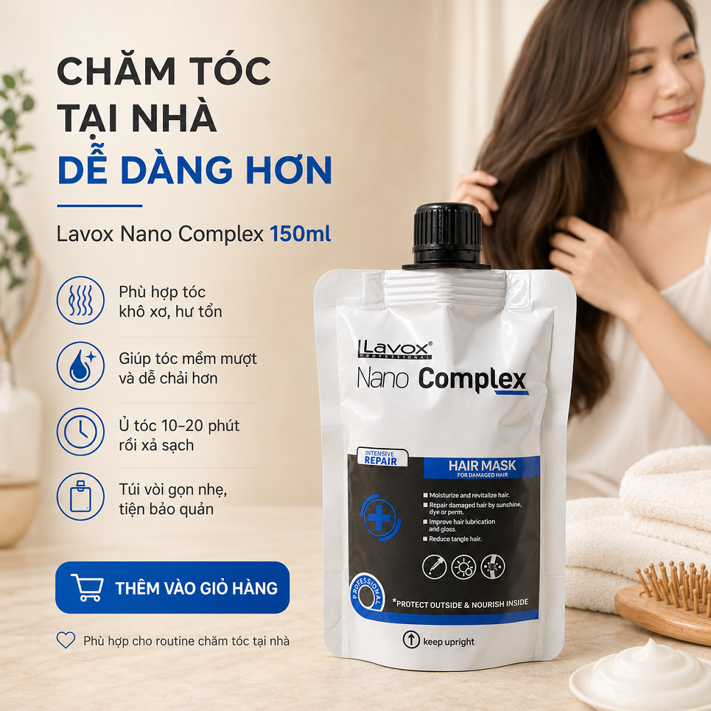 [Chính Hãng] Kem Ủ Tóc Phục Hồi Lavox Nano Complex 150ml - Cứu Tinh Tóc Khô Xơ, Hư Tổn Chuẩn Salon_thumbnail_8