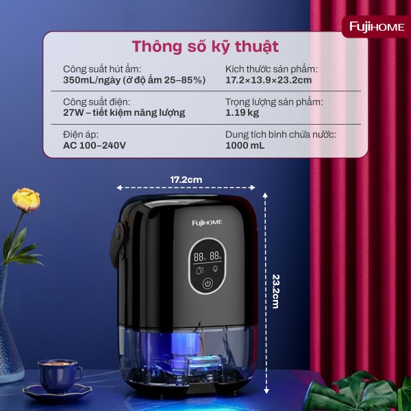Máy hút ẩm bán dẫn mini Fujihome DHP035-MINI_thumbnail_3