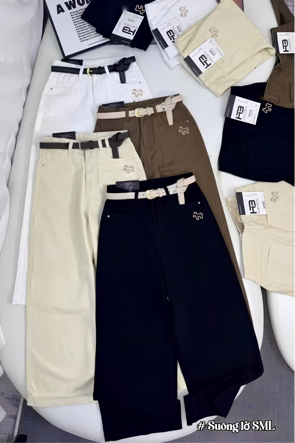 Quần Kaki Nữ Ống Suông thêu con voi NT.3248HB (C) (1451)_thumbnail_1