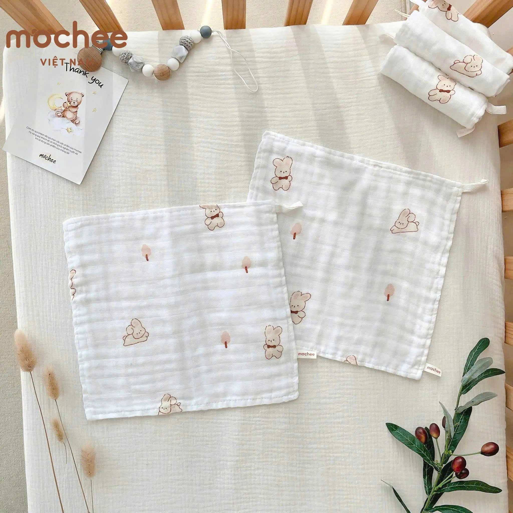 Set 5 Khăn sữa sợi tre 3 lớp MOCHEE (25x25cm)_thumbnail_1