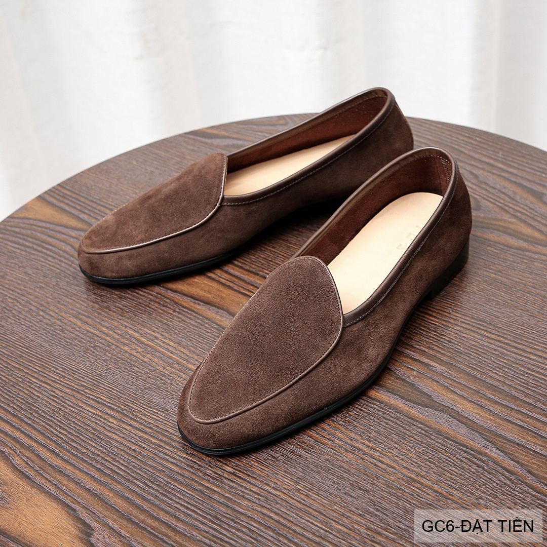 GC6 - Giày Loafer Nam Da Bò Thật Mùa Hè 2025 Phong Cách Anh Quốc Đen & Đặt Tiền_thumbnail_8
