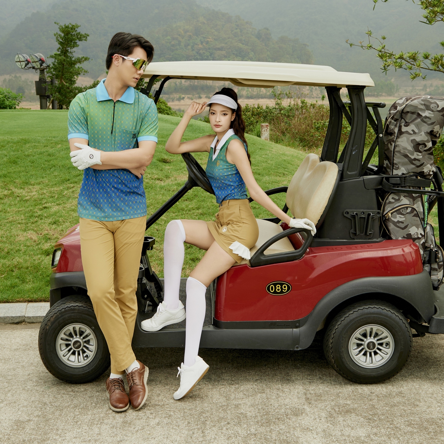 Áo Polo Ombre Monogram Nam